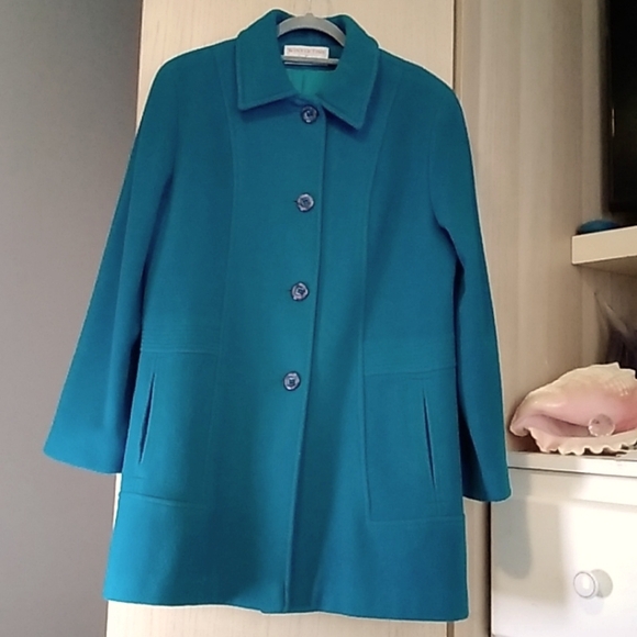Winter Time Wool Coat Sz 10 - Picture 1 of 8